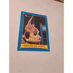 1987 Topps WWF Hulk Hogan #35 American Made Wrestling Trading Card Vintage